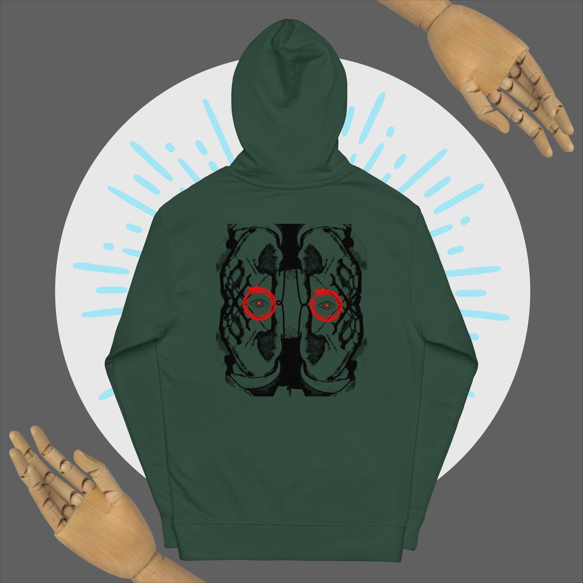 Red ouroboros midweight hoodie