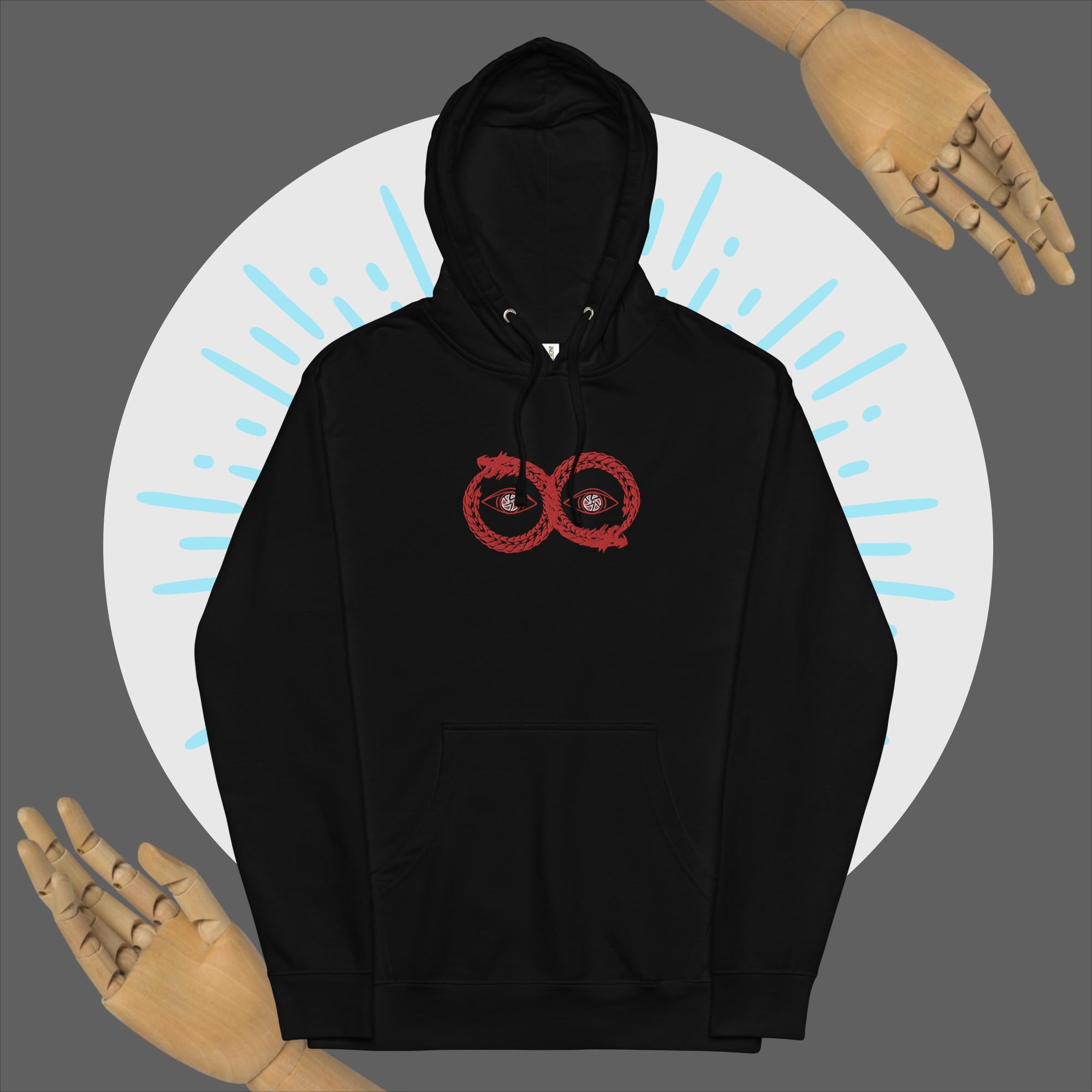 Red ouroboros midweight hoodie
