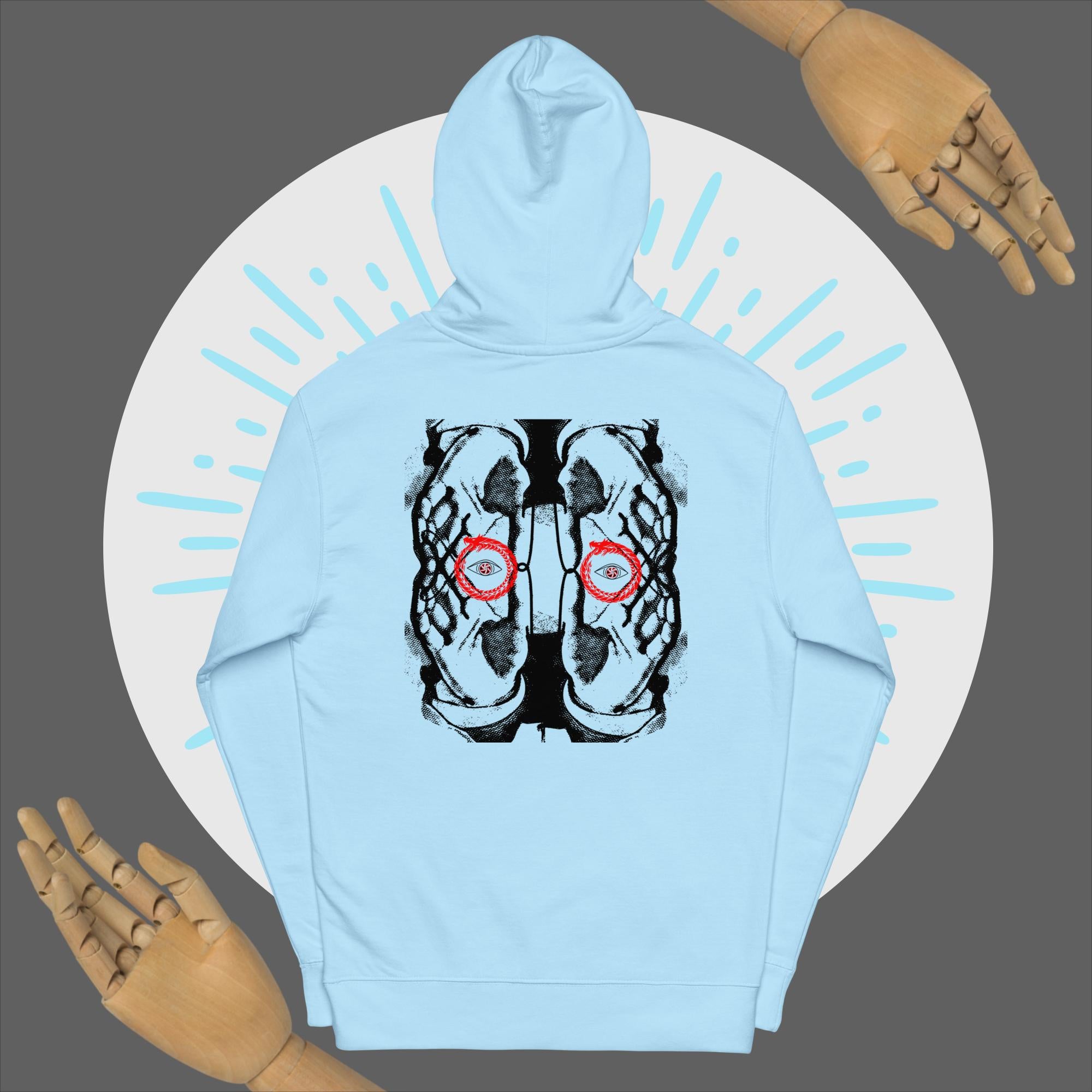 Red ouroboros midweight hoodie