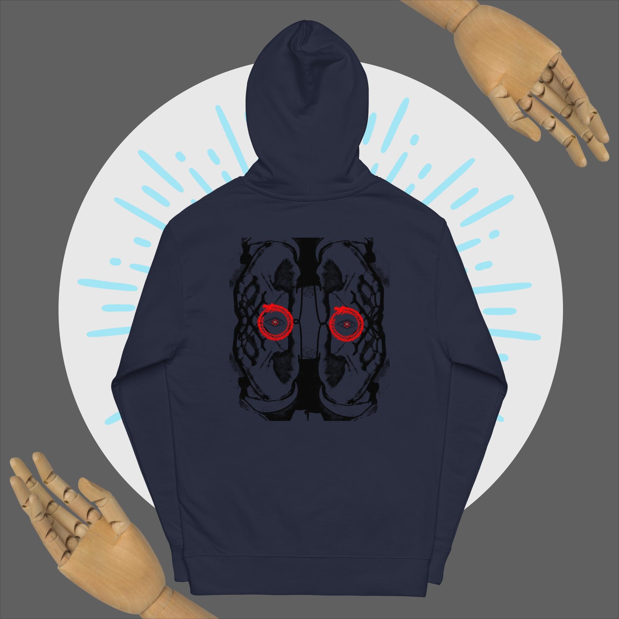 Red ouroboros midweight hoodie