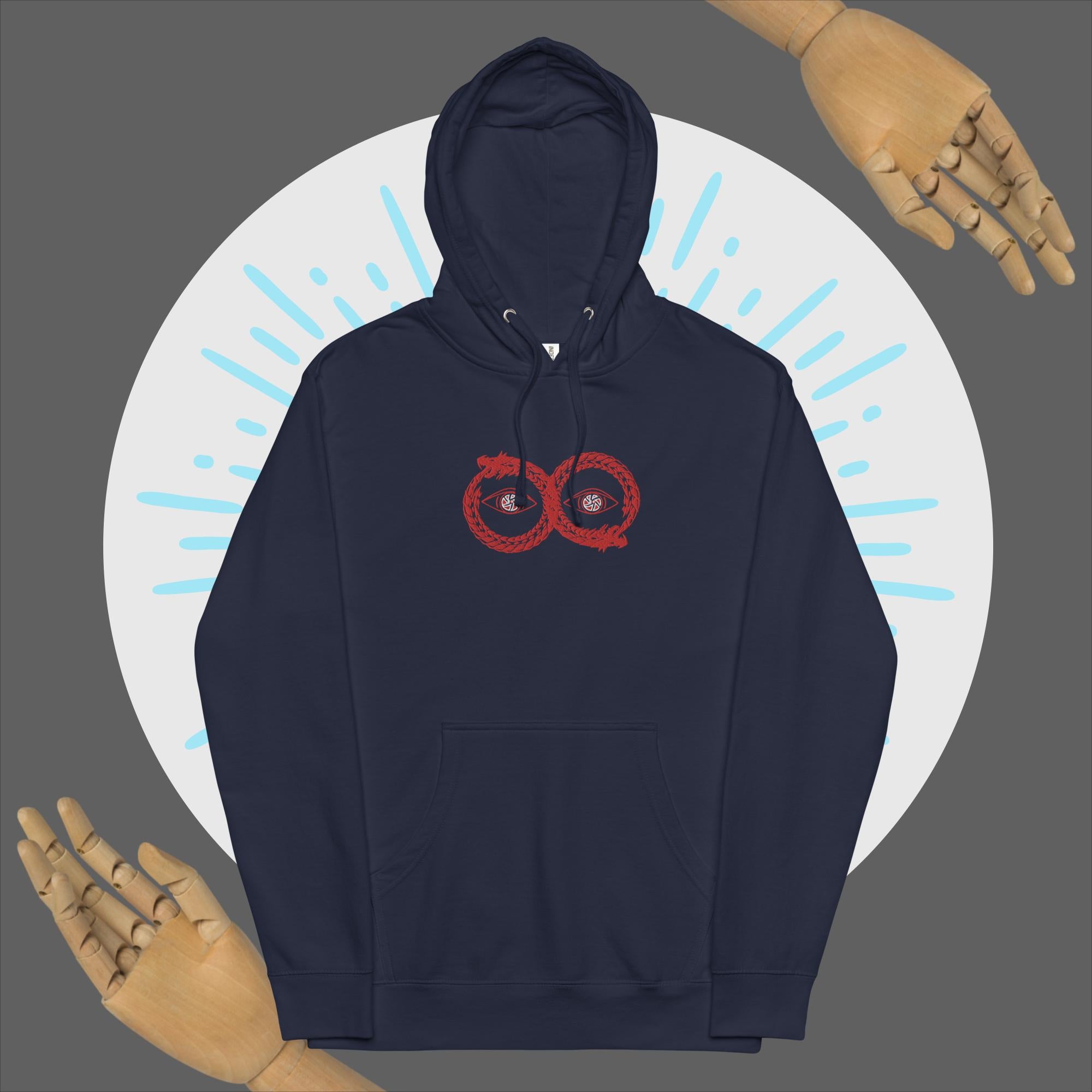 Red ouroboros midweight hoodie