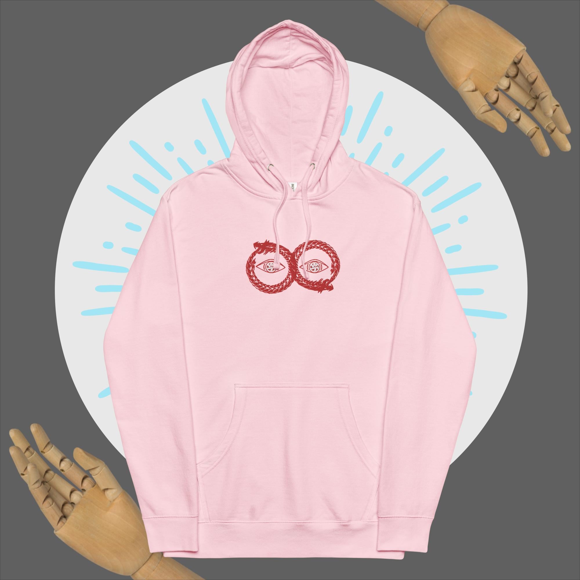 Red ouroboros midweight hoodie