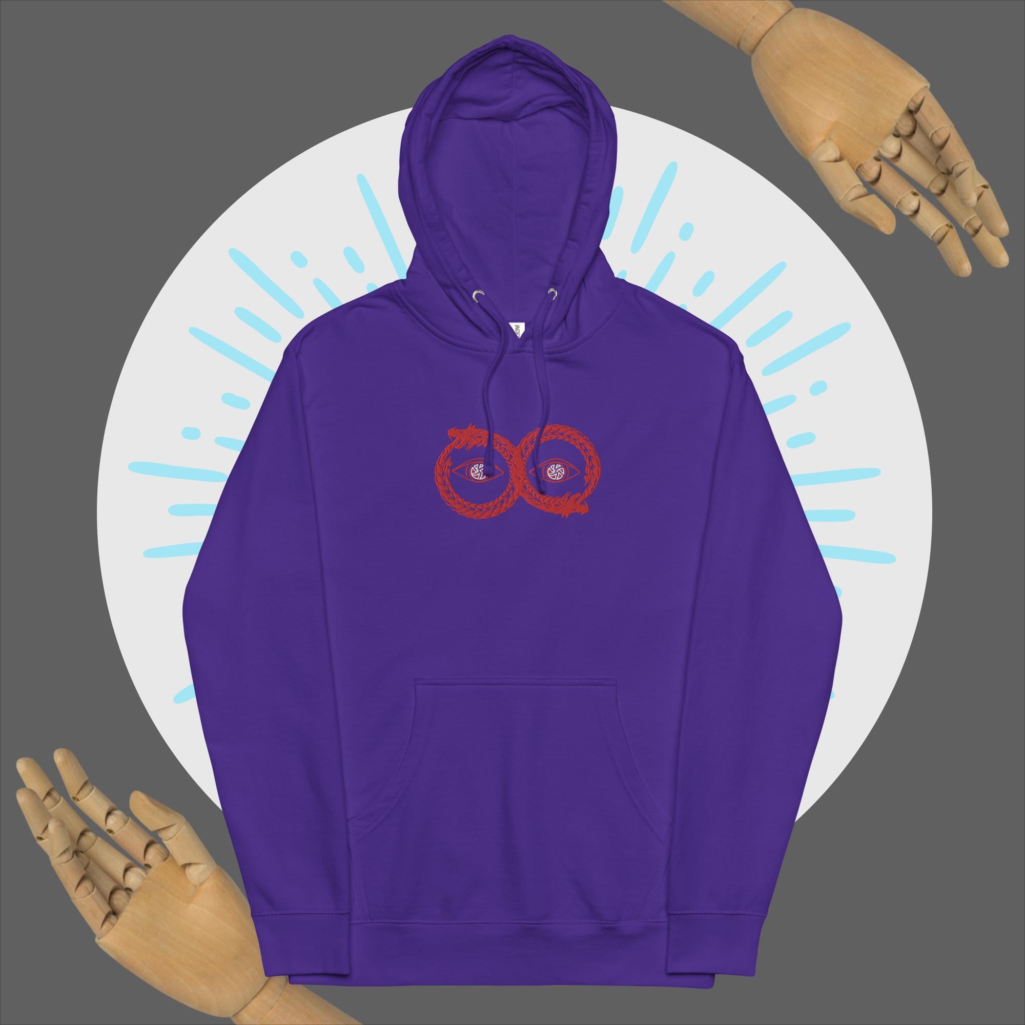 Red ouroboros midweight hoodie